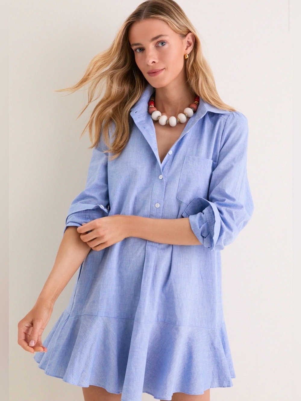 Tuckernuck Chambray Callahan Shirt Dress - Size Small